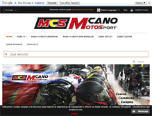 Tablet Screenshot of motoscanosport.com